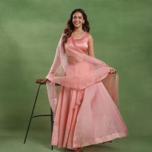 Orange Cotton Silk Choli